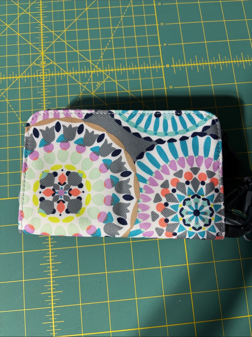 Vera Bradley Colorful Geometric Pattern Zip Wallet